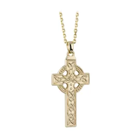 14K Gold Large Celtic Cross