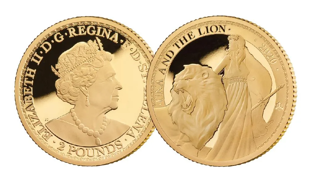 2020 Una and the Lion 1/4oz gold proof coin