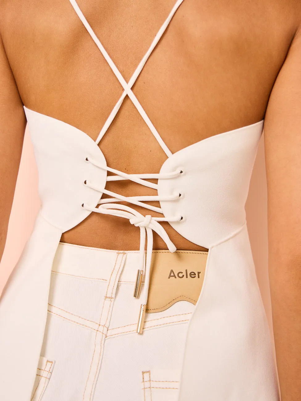 Acler Allister Top in Ivory