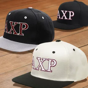 Alpha Chi Rho Snapback Cap, 2-Color Greek Letters - 6089 - EMB