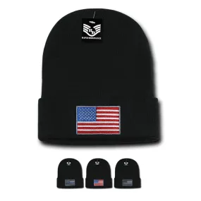 America USA Flag Knit Beanies (Cuff) - R94