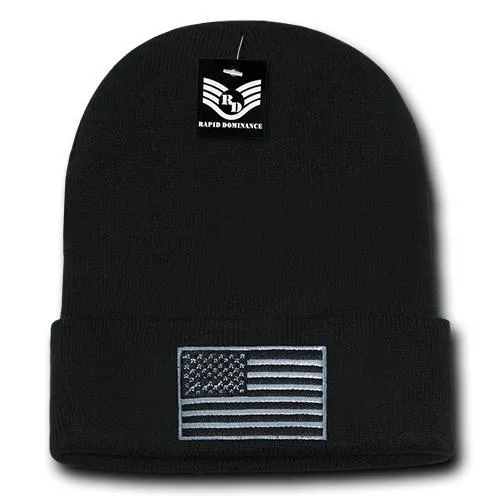 America USA Flag Knit Beanies (Cuff) - R94