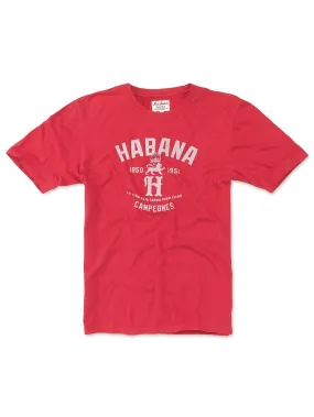 American Needle Red Jacket Mens Habana BT2 Campeones Brass Tacks T-Shirts Red RJ801-HAB