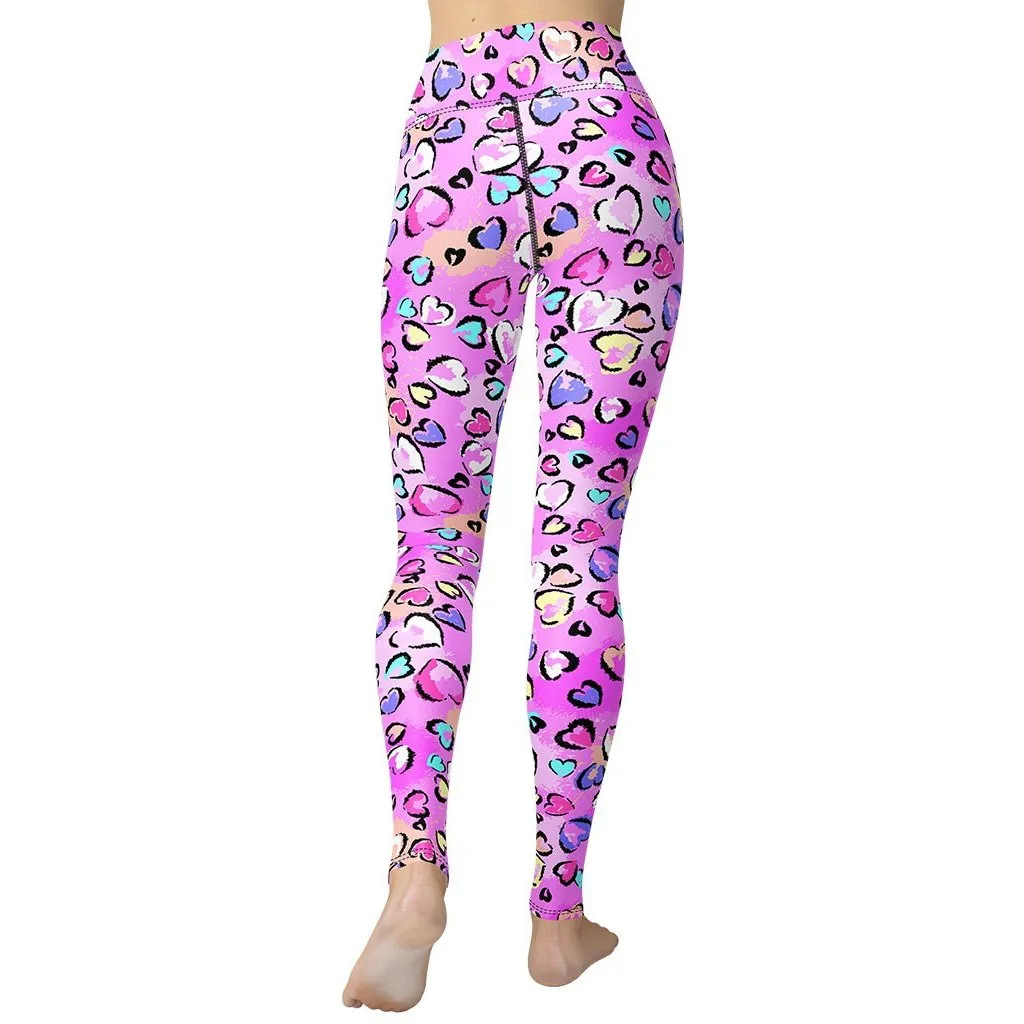 Artsy Heart Yoga Leggings