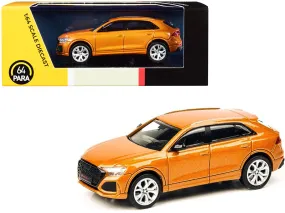 Audi RS Q8 Dragon Orange Metallic 1/64 Diecast Model Car by Paragon