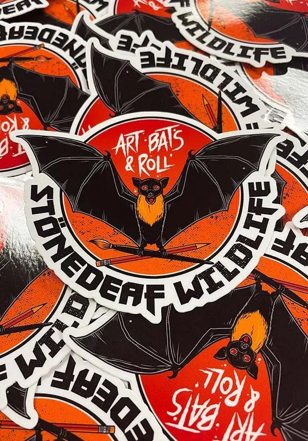 Bats And Roll | STONEDEAF CHARITY STICKER