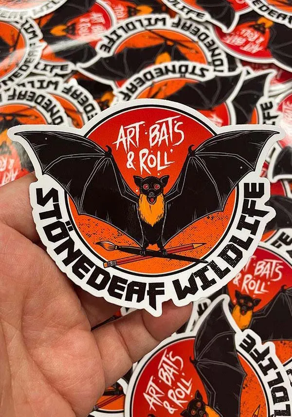 Bats And Roll | STONEDEAF CHARITY STICKER