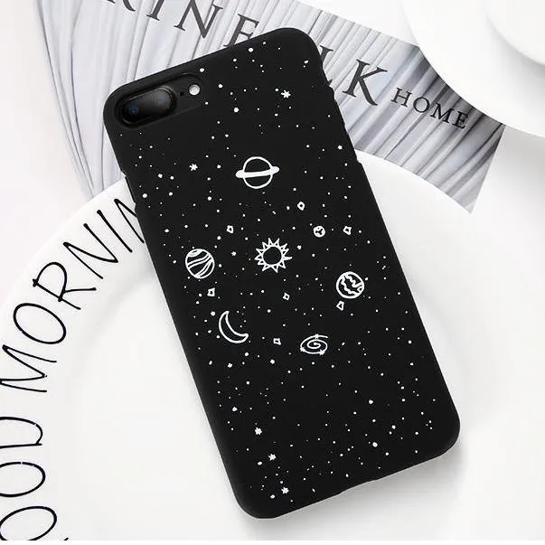 Black Space Phone Cases