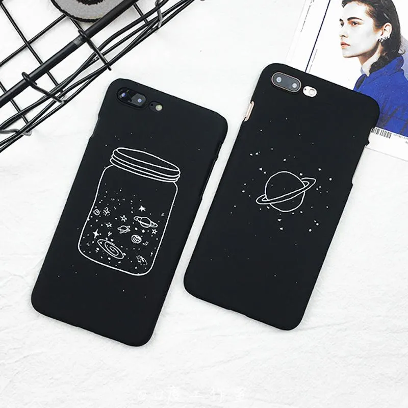 Black Space Phone Cases