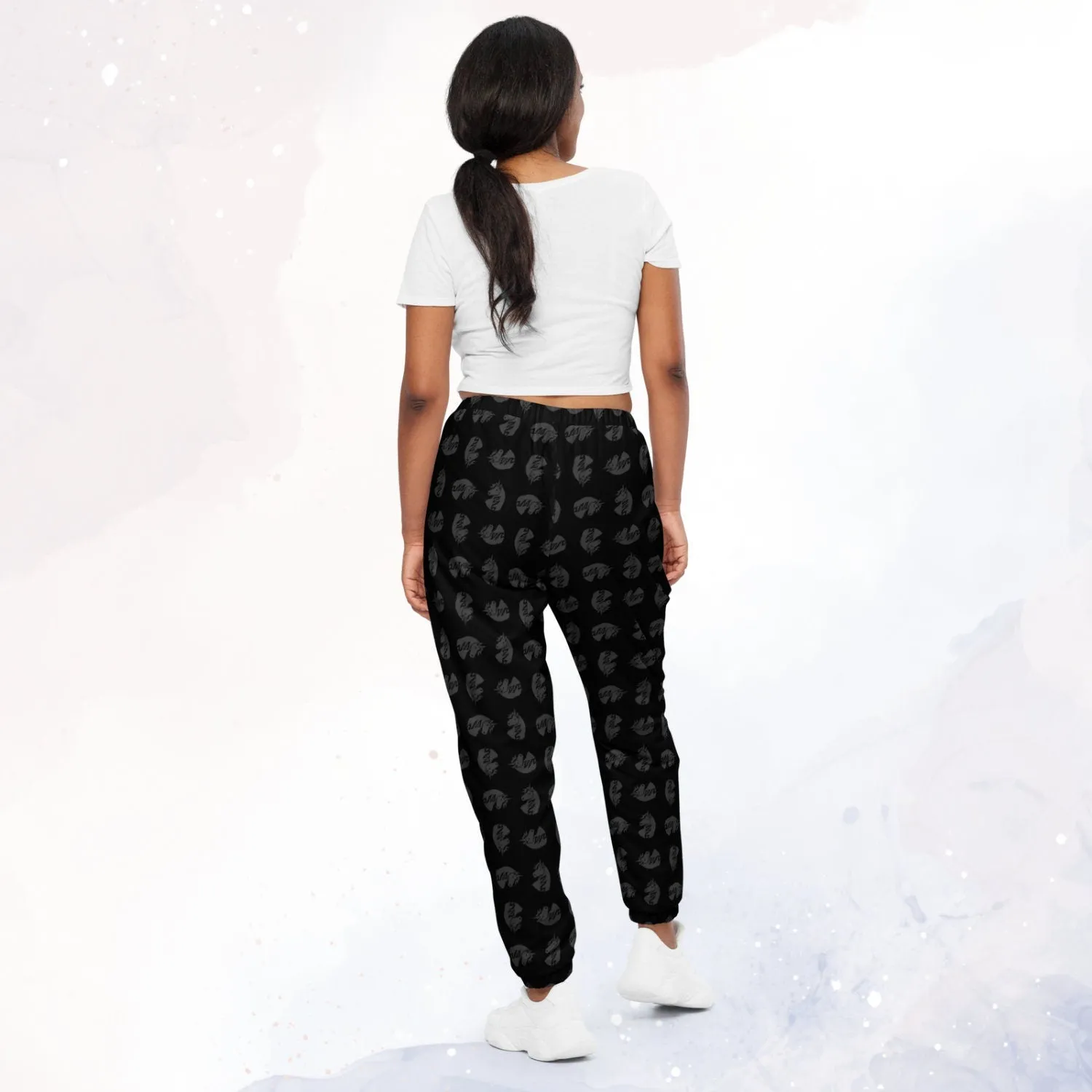 Black Unicorn Unisex Track Pants