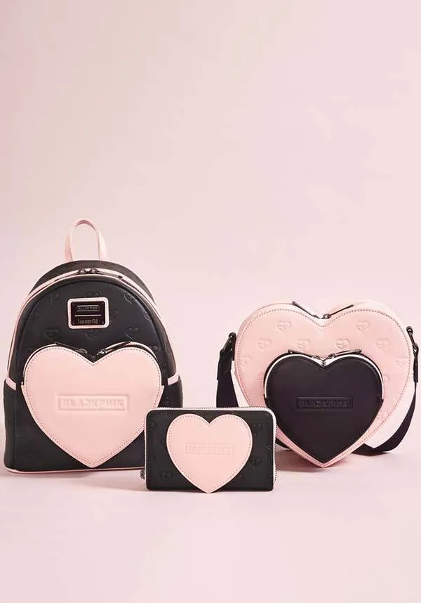 Blackpink: AOP Heart | ZIP AROUND WALLET