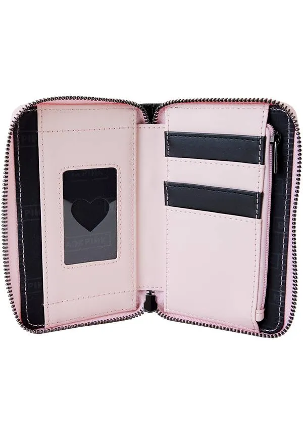 Blackpink: AOP Heart | ZIP AROUND WALLET