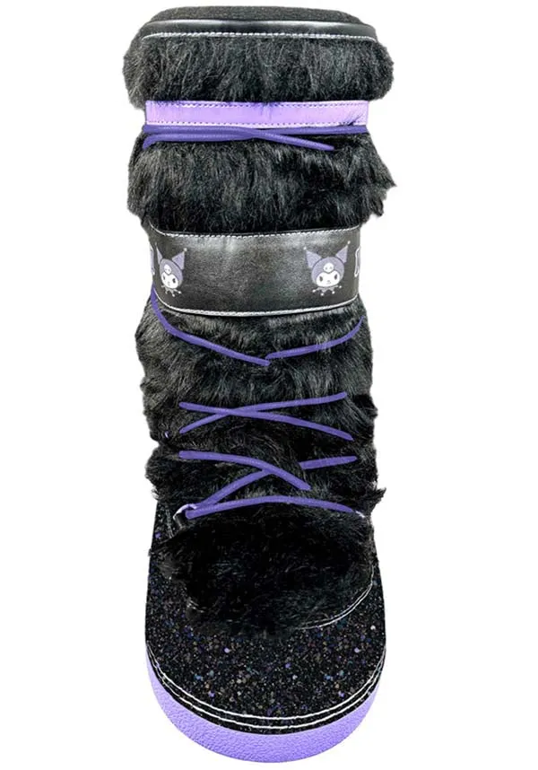 Blizz Kuromi [Black/Lavender] | PLATFORM BOOTS [PREORDER]