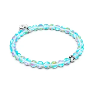 Blue Nebula | .925 Sterling Silver | Galaxy Glass Bead Bracelet