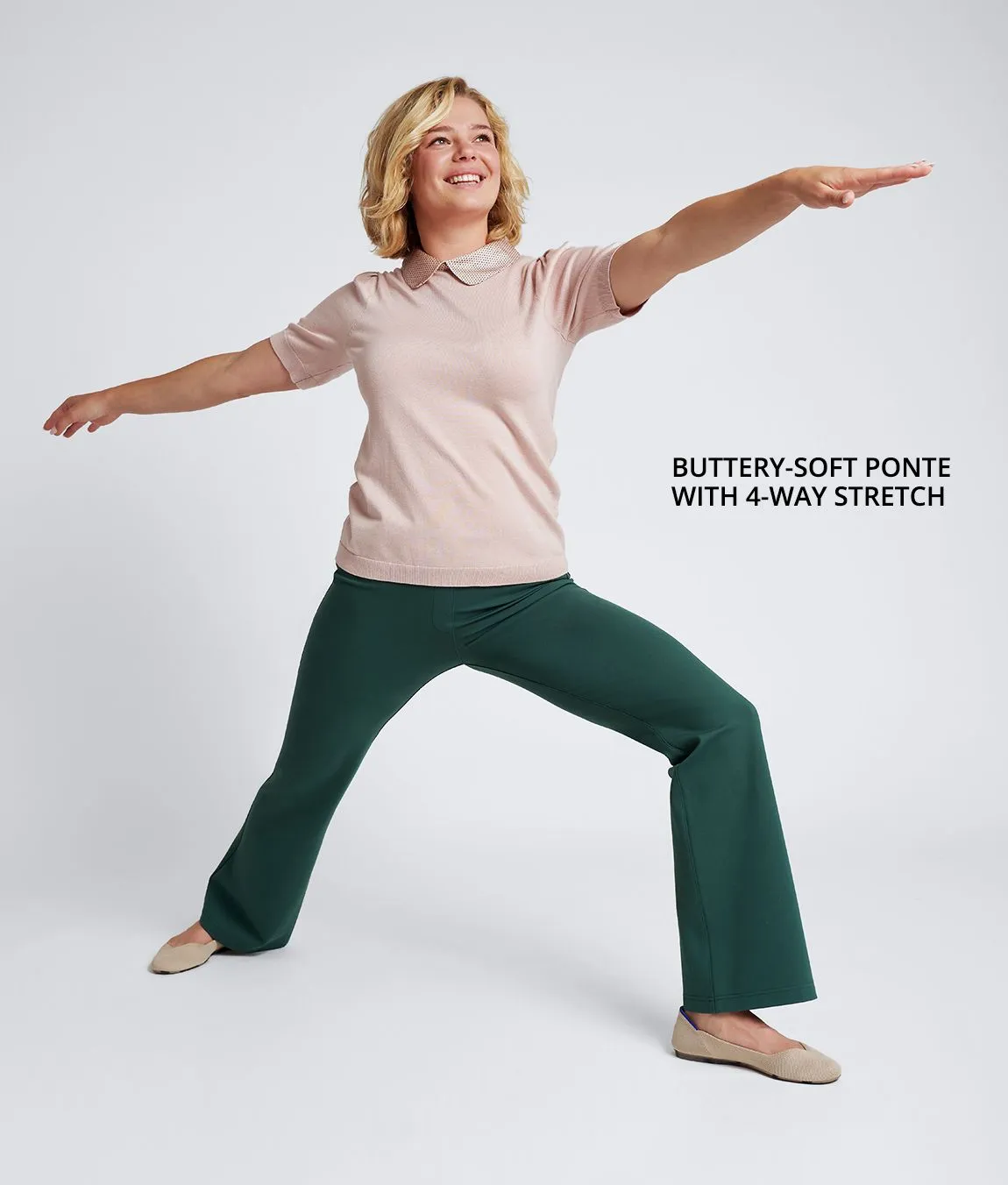 Boot-Cut | Two-Pocket Dress Pant Yoga Pants (Highlands)