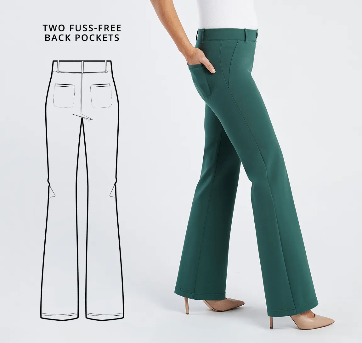 Boot-Cut | Two-Pocket Dress Pant Yoga Pants (Highlands)