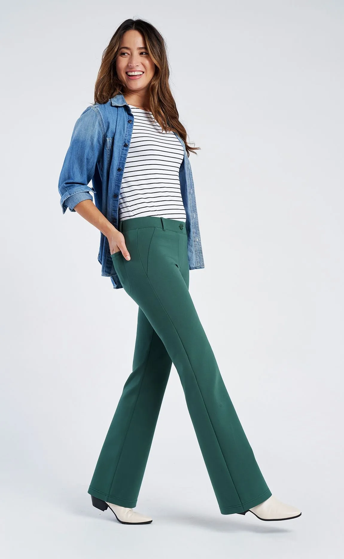 Boot-Cut | Two-Pocket Dress Pant Yoga Pants (Highlands)