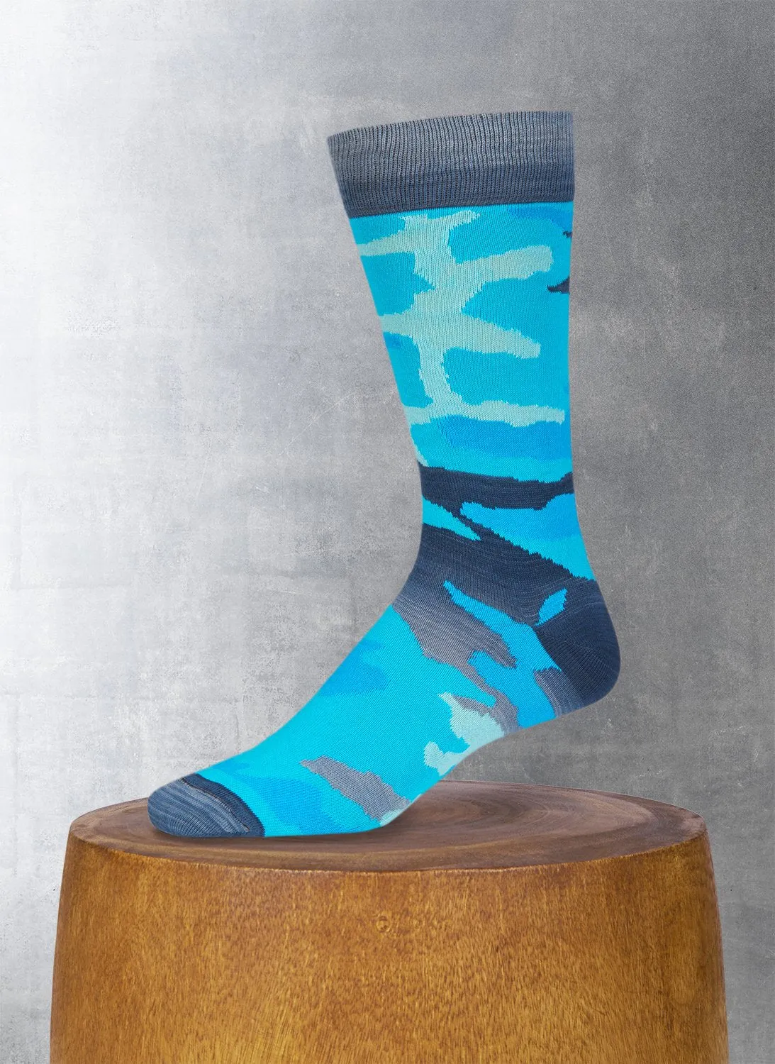 Camo Sock in Teal