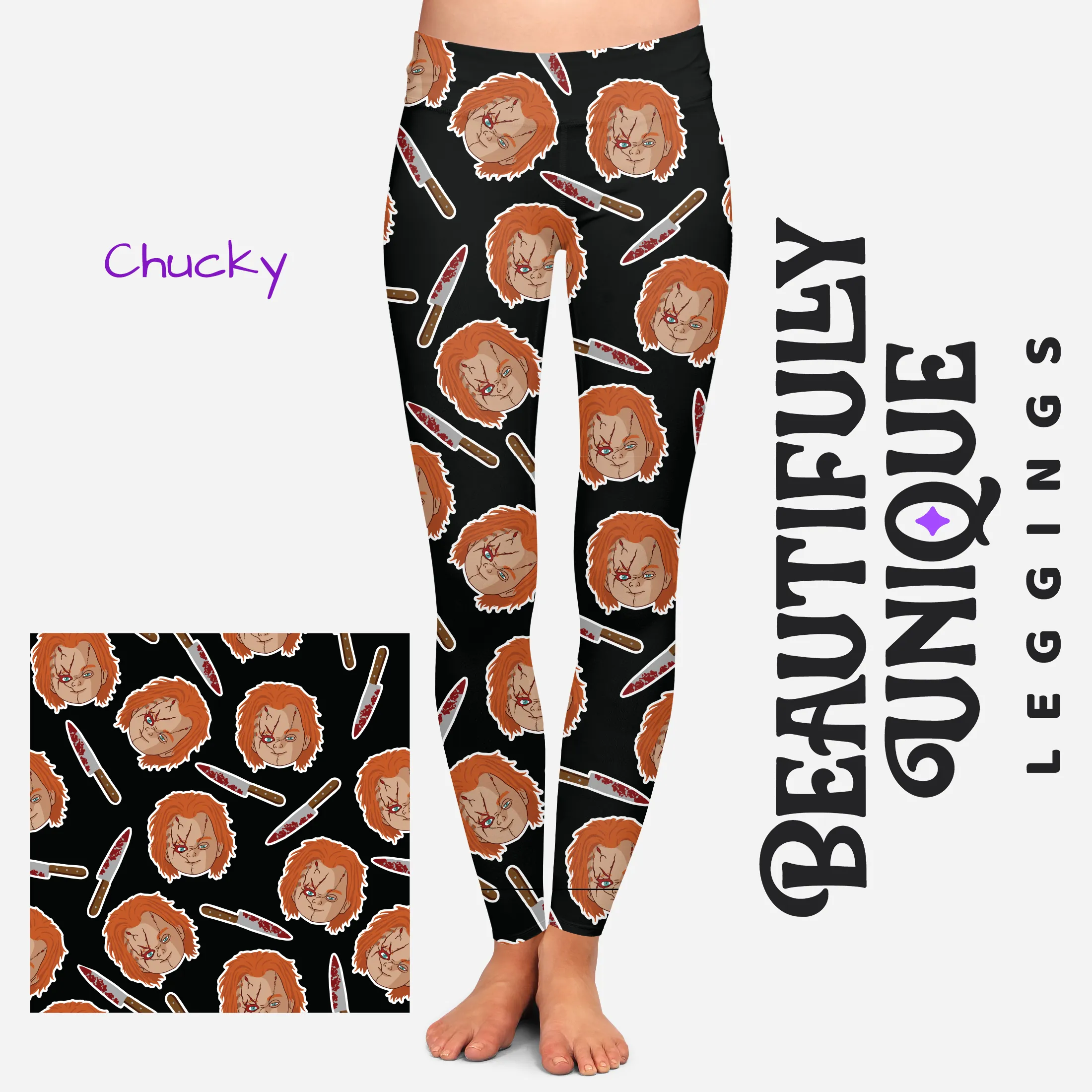 Chucky Knives All-Over-Print (Exclusive) - High-quality Handcrafted Vibrant Leggings