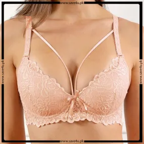 Decorative Wired Thin Padded Bra