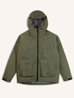 Dunkeld Shell Jacket in Olive 3L Waterproof