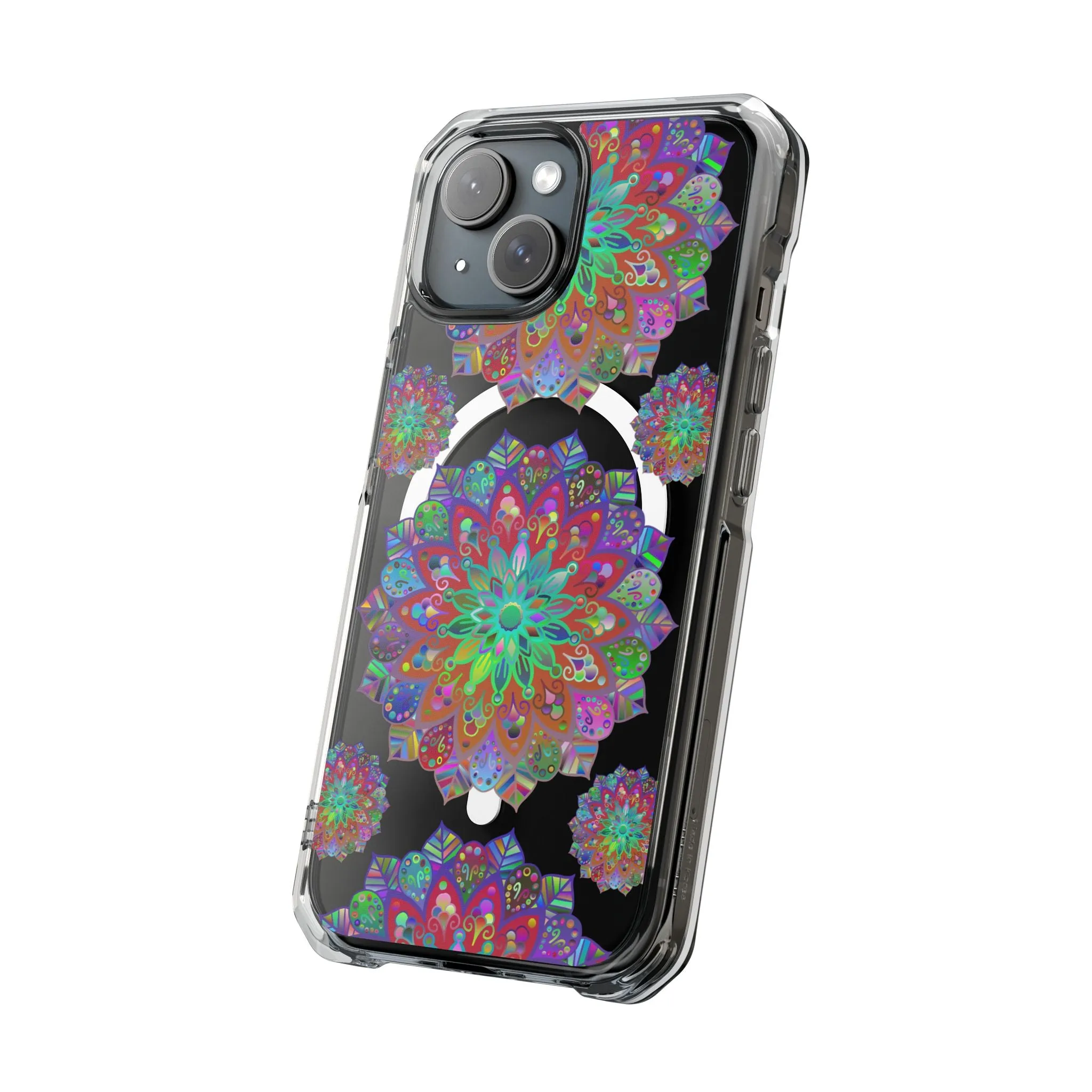 Elegant Mandala MagSafe®-Compatible iPhone 14/15 Impact Case