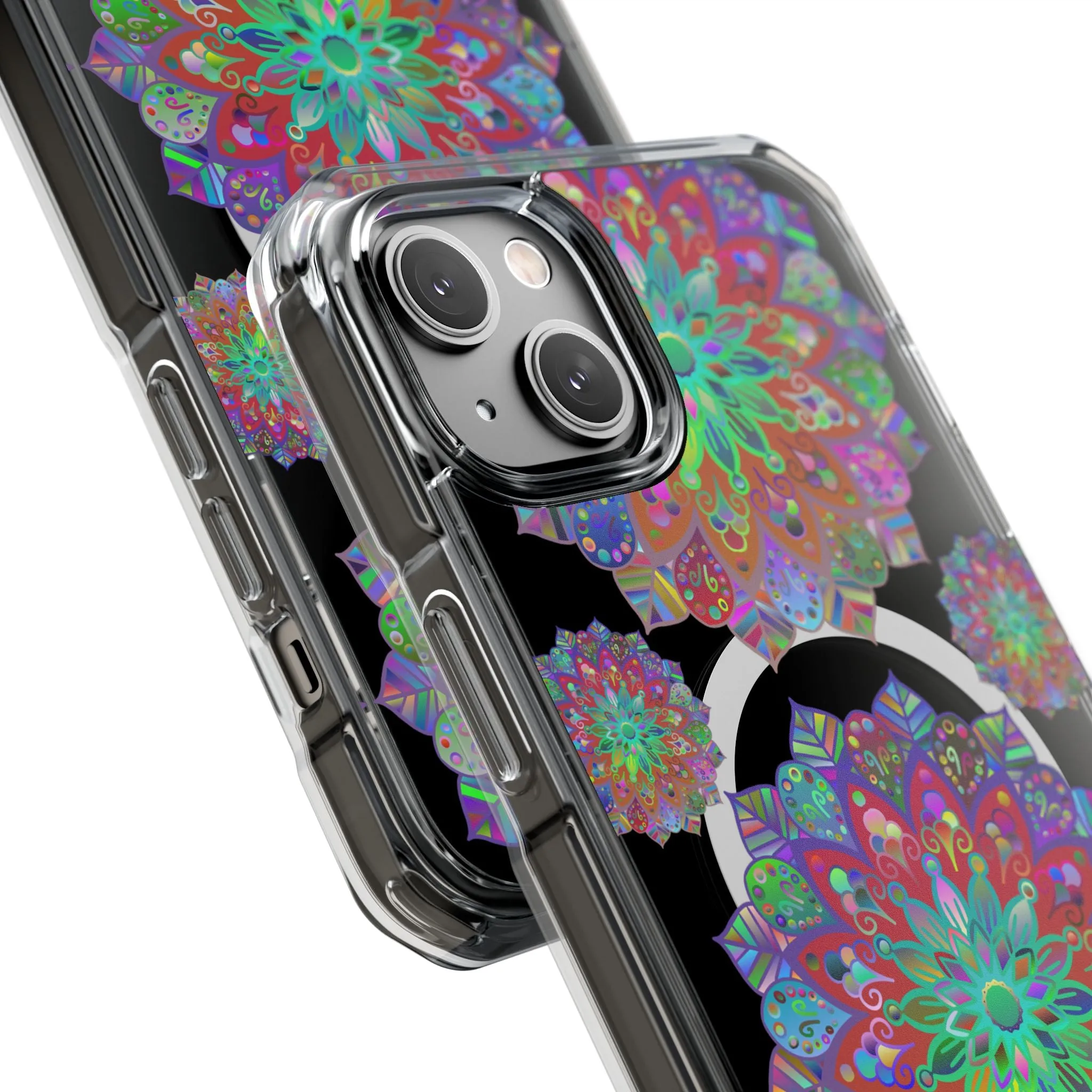 Elegant Mandala MagSafe®-Compatible iPhone 14/15 Impact Case