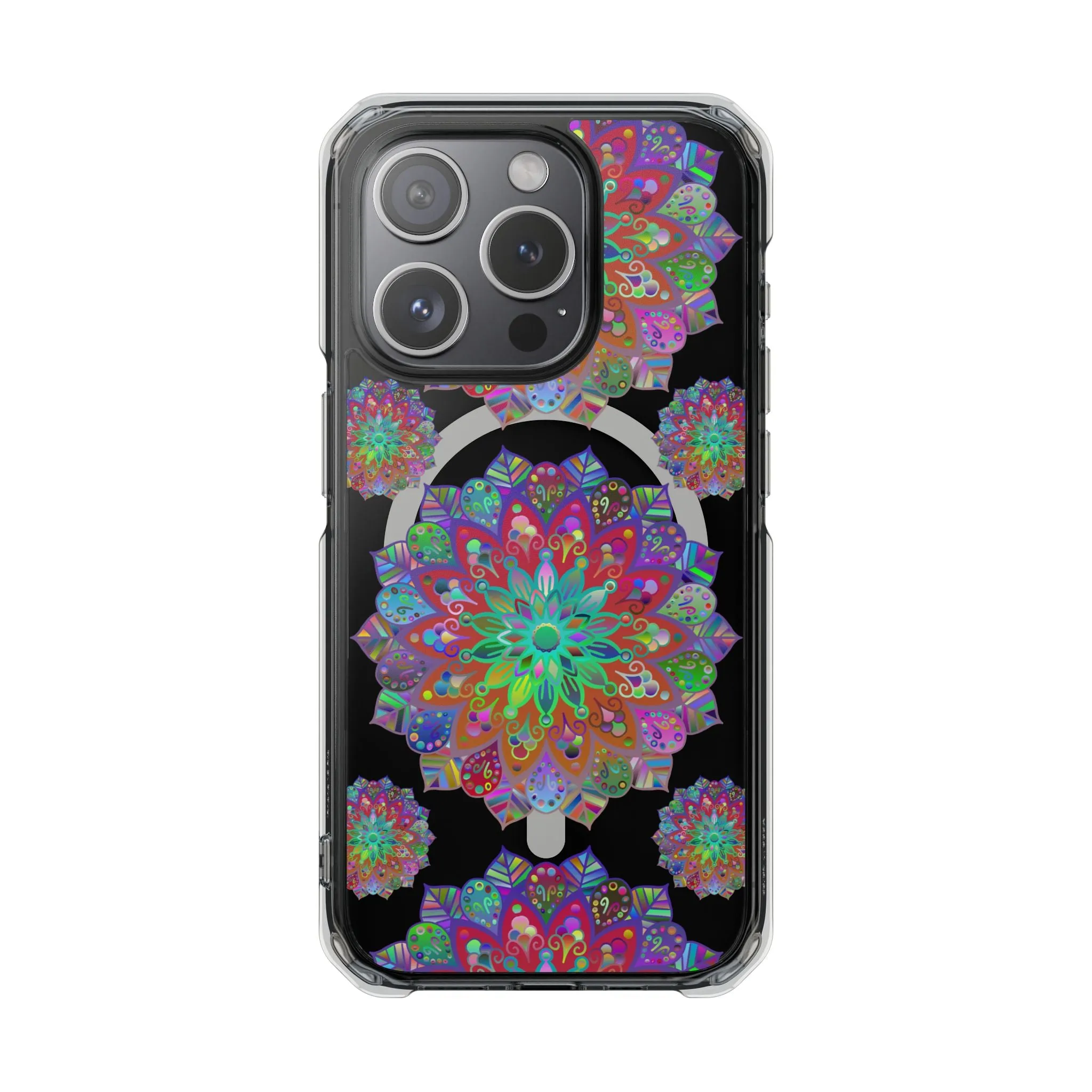 Elegant Mandala MagSafe®-Compatible iPhone 14/15 Impact Case