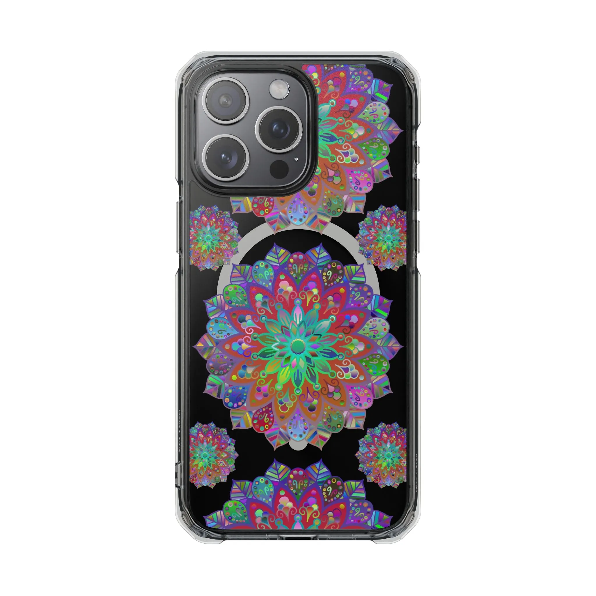 Elegant Mandala MagSafe®-Compatible iPhone 14/15 Impact Case