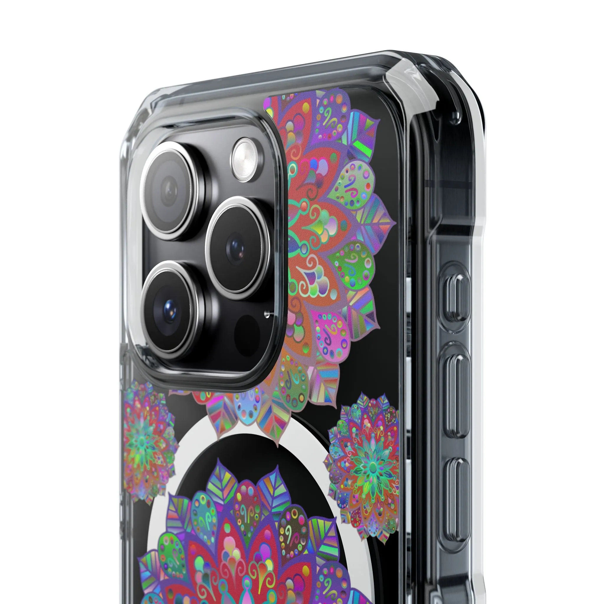 Elegant Mandala MagSafe®-Compatible iPhone 14/15 Impact Case