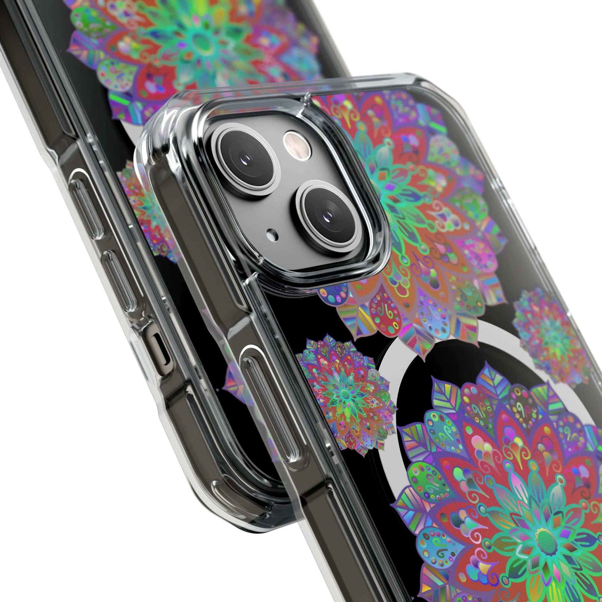 Elegant Mandala MagSafe®-Compatible iPhone 14/15 Impact Case