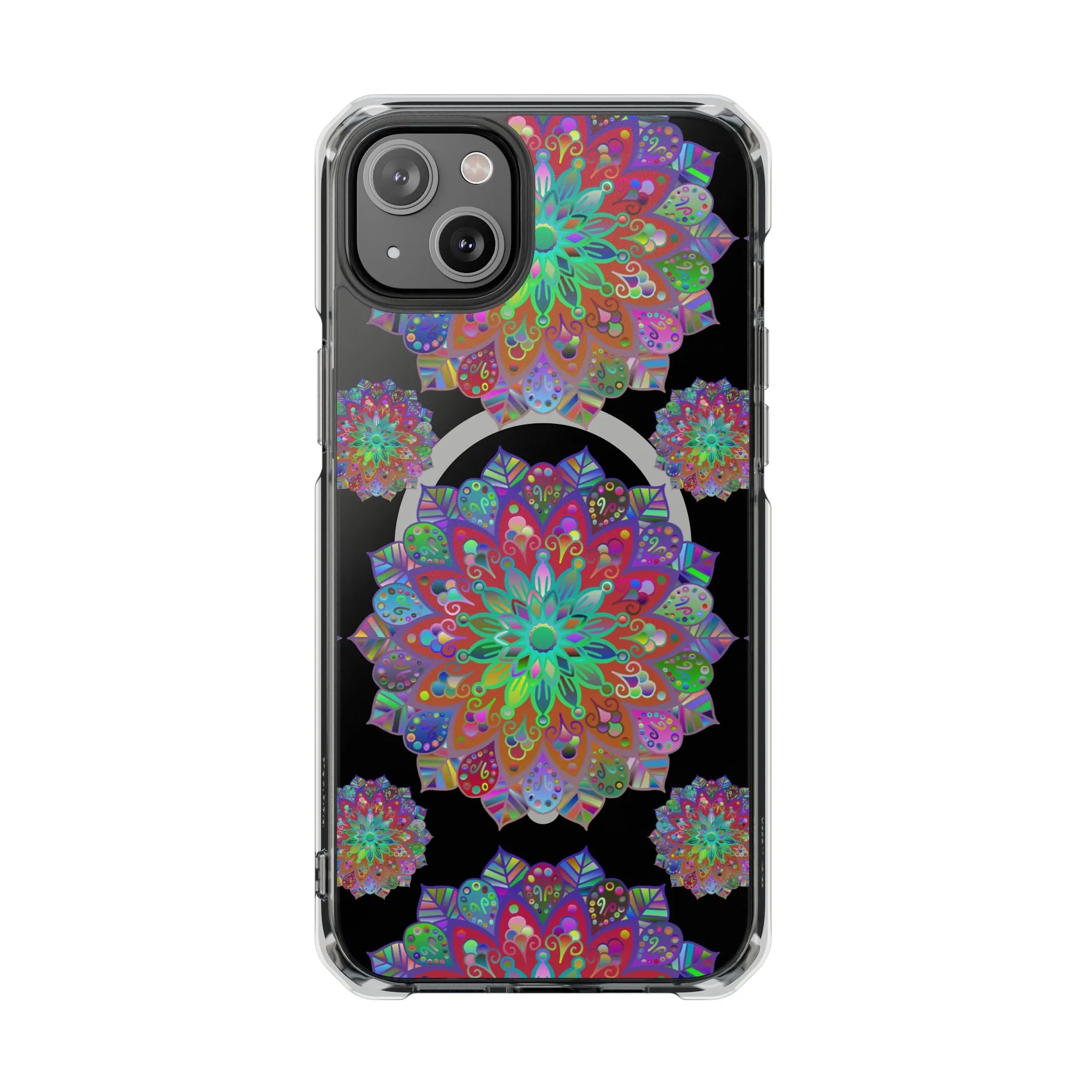 Elegant Mandala MagSafe®-Compatible iPhone 14/15 Impact Case