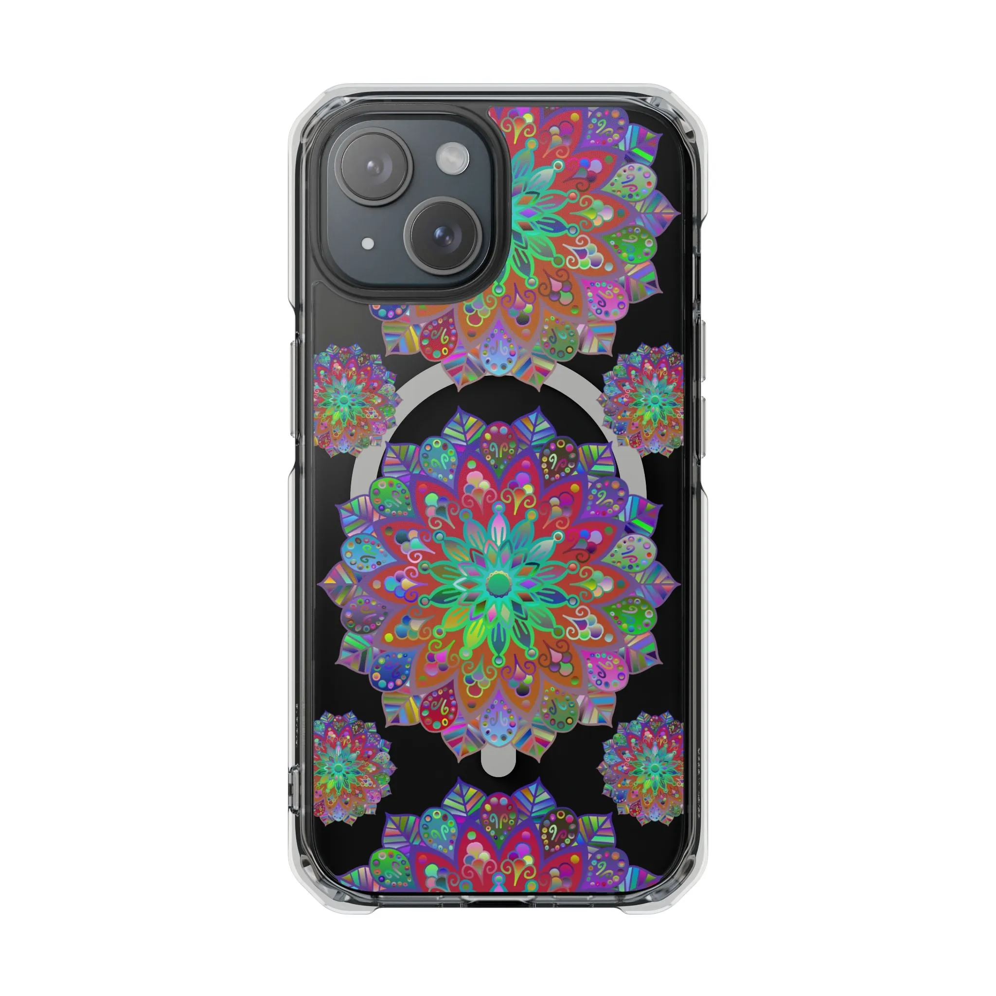 Elegant Mandala MagSafe®-Compatible iPhone 14/15 Impact Case