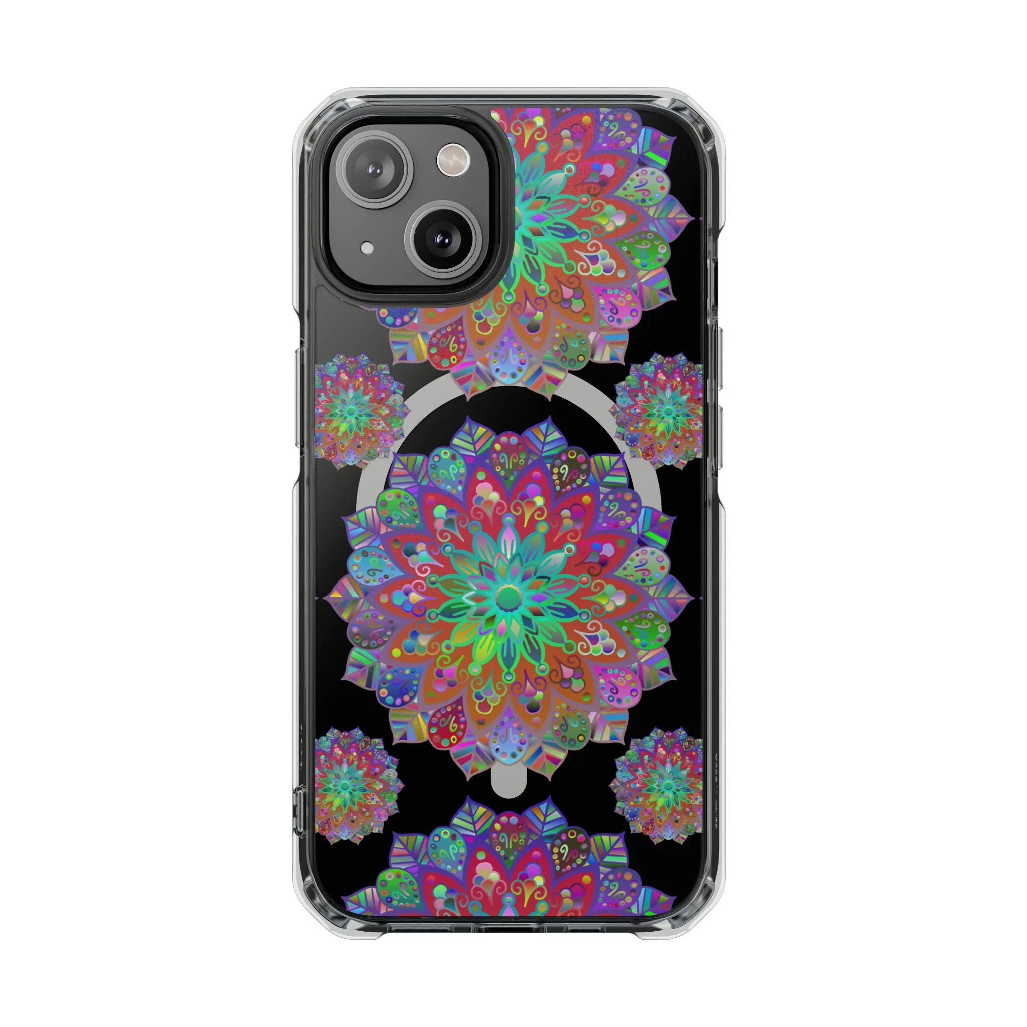 Elegant Mandala MagSafe®-Compatible iPhone 14/15 Impact Case