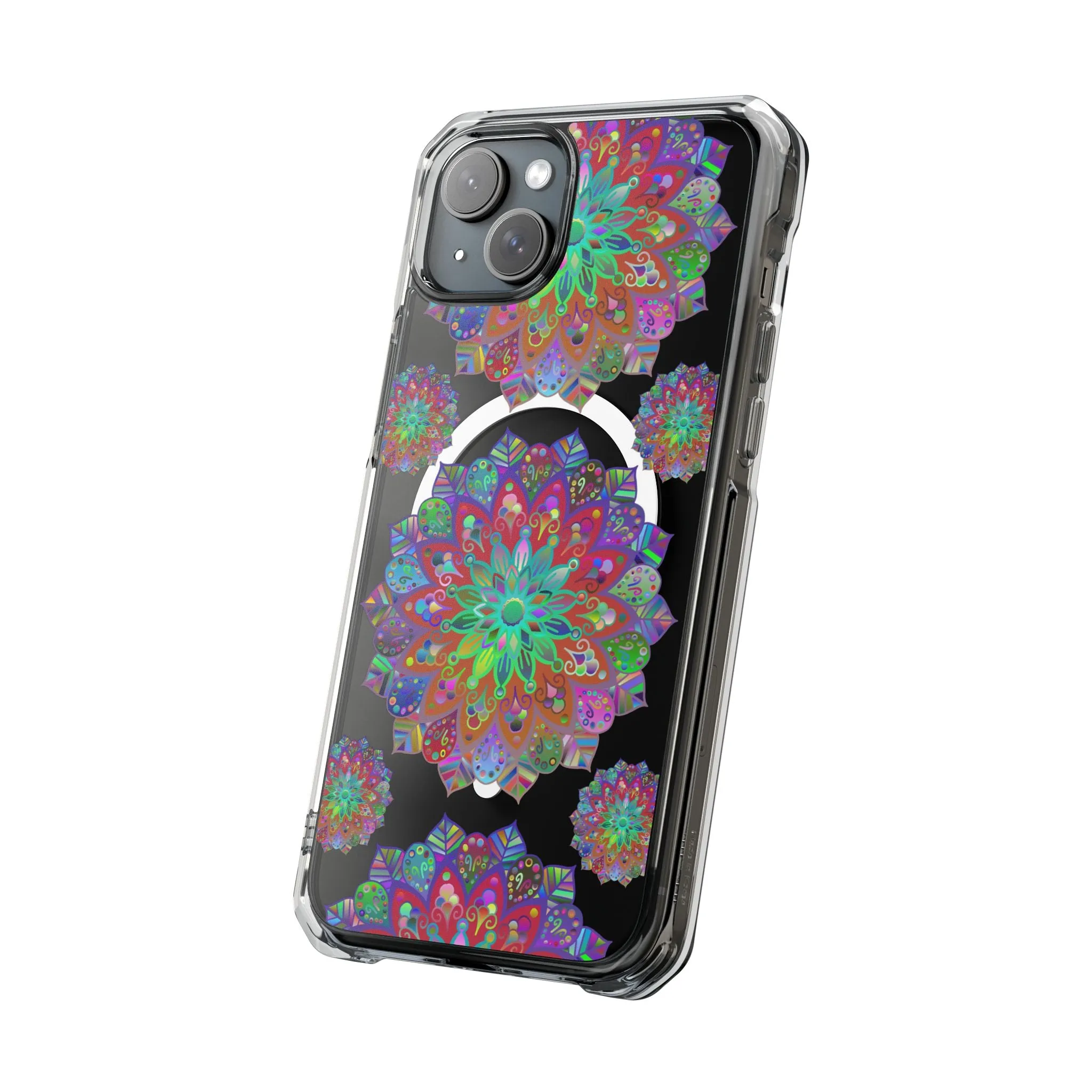 Elegant Mandala MagSafe®-Compatible iPhone 14/15 Impact Case