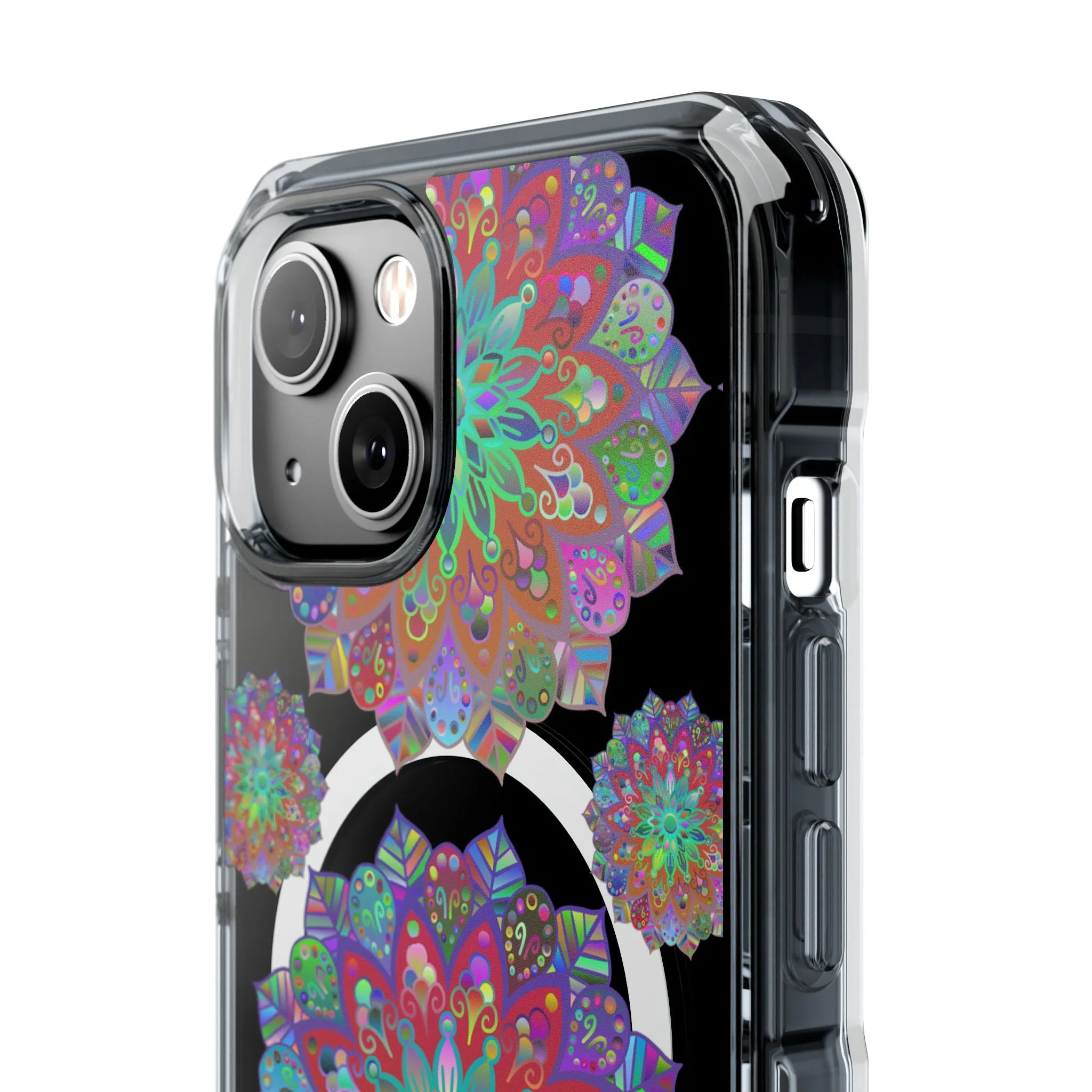 Elegant Mandala MagSafe®-Compatible iPhone 14/15 Impact Case