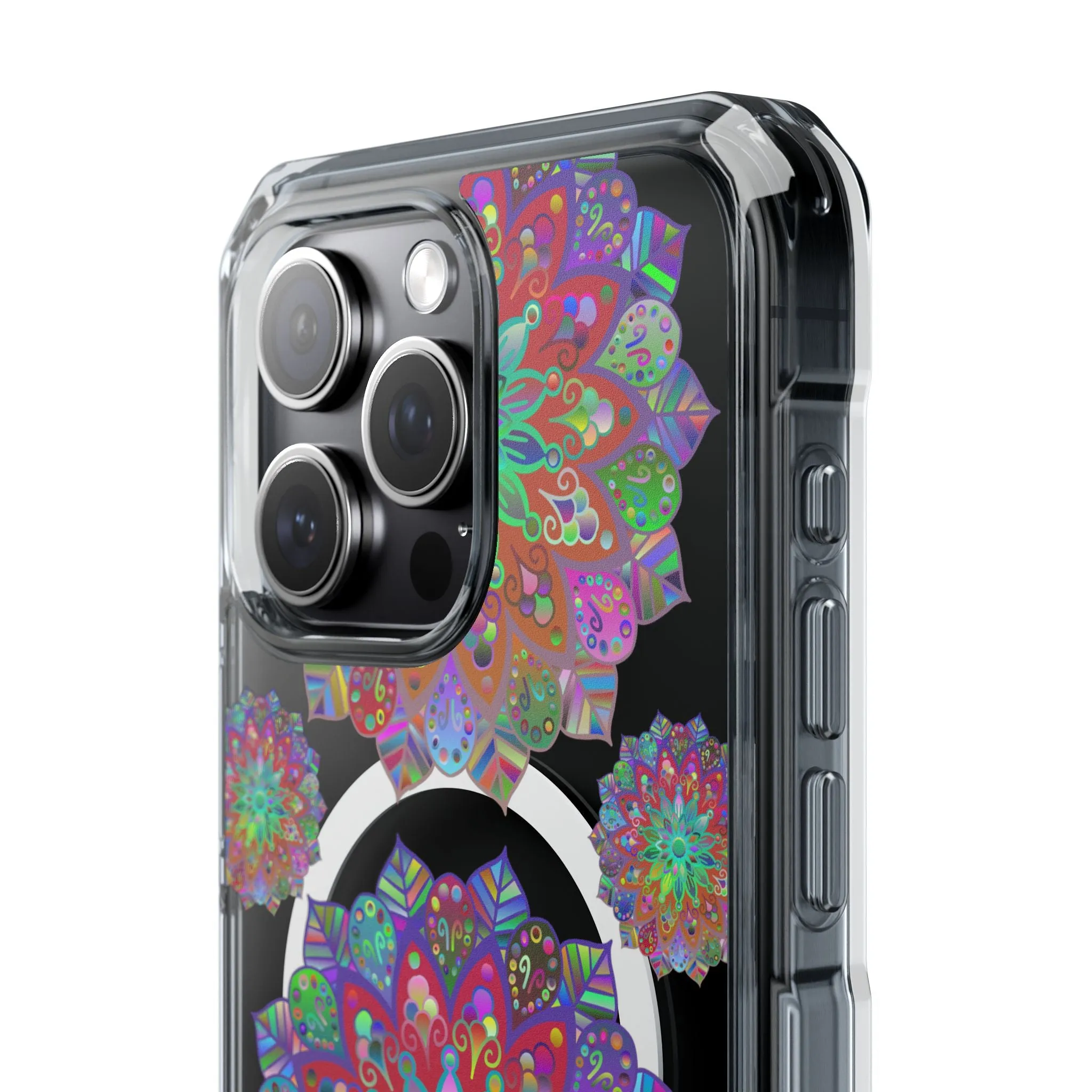 Elegant Mandala MagSafe®-Compatible iPhone 14/15 Impact Case