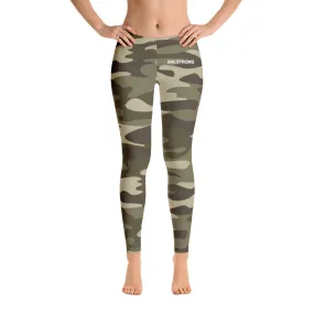 ELEVATED ESSENTIALS, SLIM AND SCULPT LEGGING GREEN CAMO