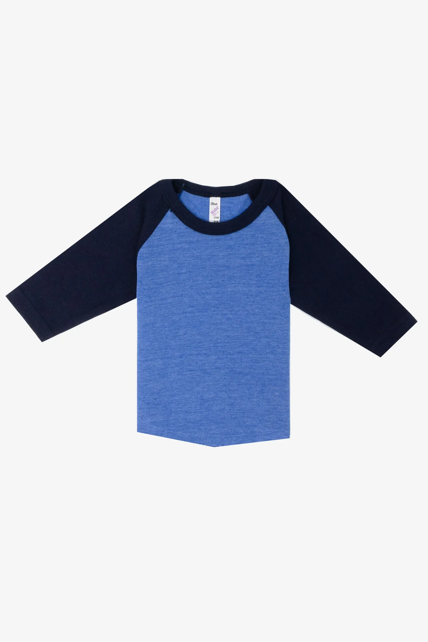 FF0053 - Infant 3/4 Sleeve Poly Cotton Raglan