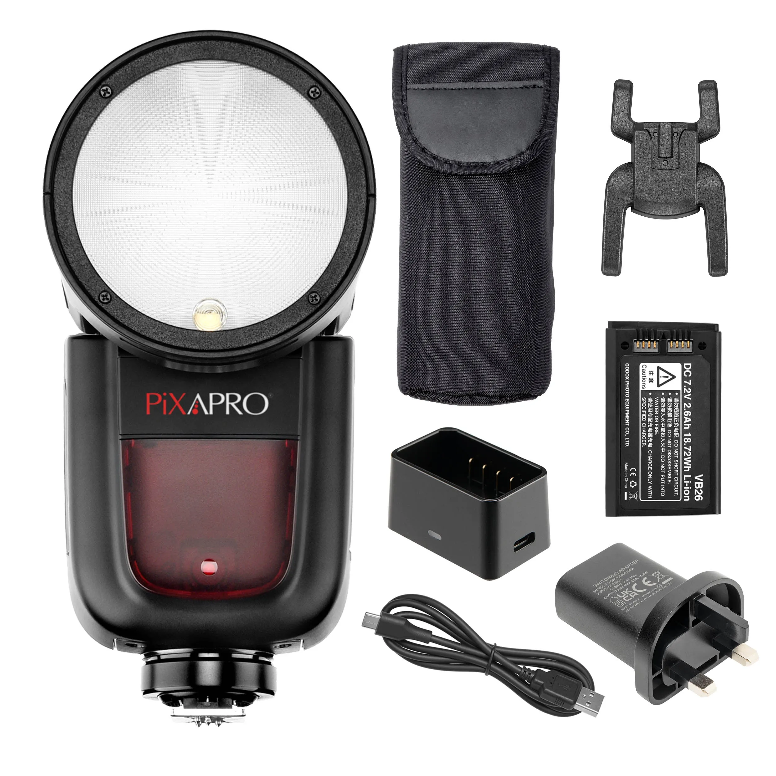 GIO1 (V1) 2.4GHz Round-Head TTL & HSS Speedlite with Rechargeable Battery