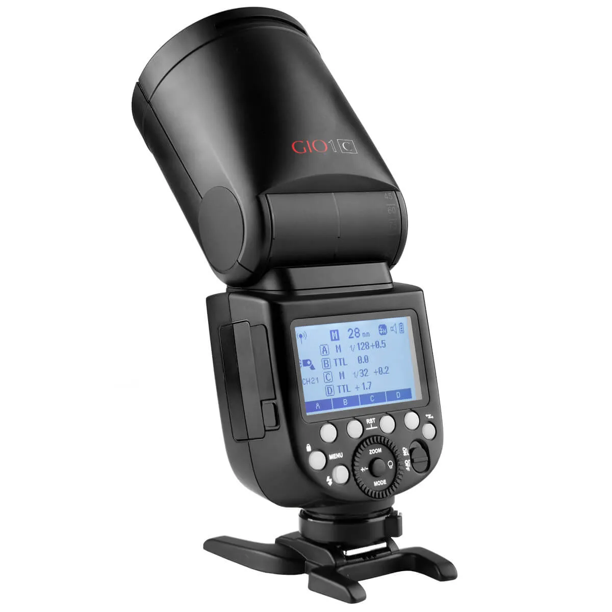 GIO1 (V1) 2.4GHz Round-Head TTL & HSS Speedlite with Rechargeable Battery