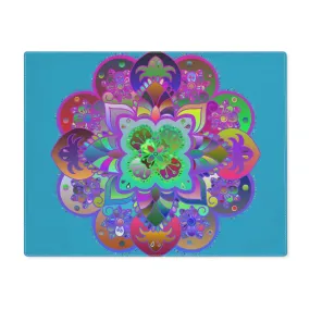 Hand-drawn Turquoise Mandala Placemat 1pc