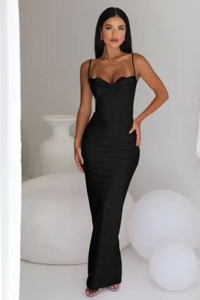 HOUSE OF CB Charmaine Corset Gown (Black) - RRP $389