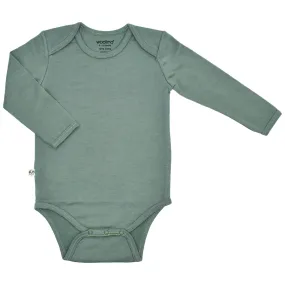 Imperfect Baby Bodysuit, Long Sleeve, Merino Wool, Sage