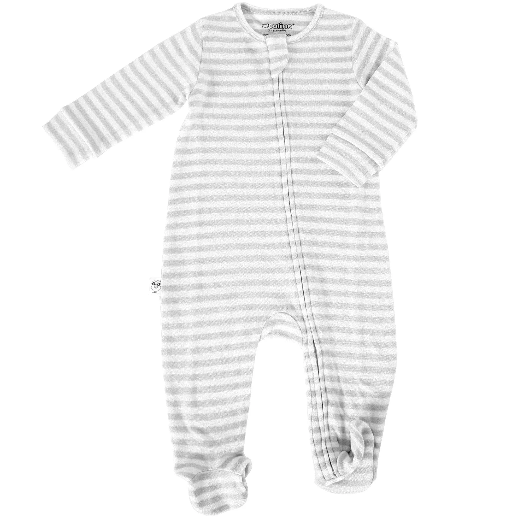 Imperfect Footie Pajamas, Merino Wool, Gray