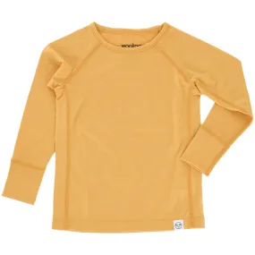 Imperfect Kids Merino Wool Base Layer, Long Sleeve Top, Honey