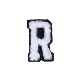 Letter R Patch - R Black/White