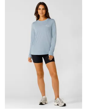 Lorna Jane Lotus Long Sleeve Top - Glacier Blue