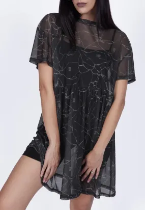 Mary Wyatt - Schism Mesh Smock Black - Dress