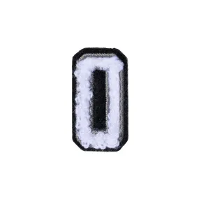 Number 0 Patch - 0 Black/White